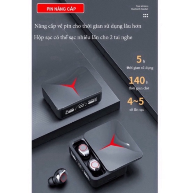 Tai nghe bluetooth không dây M90 Pro tws 5.3 cảm ứng bass mạnh âm thanh HIFI cho android ios hot