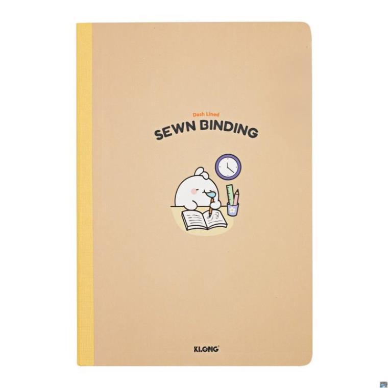 Vở kẻ ngang nét đứt may dán gáy KLONG B5 200 trang 70/76; MS: 802 .