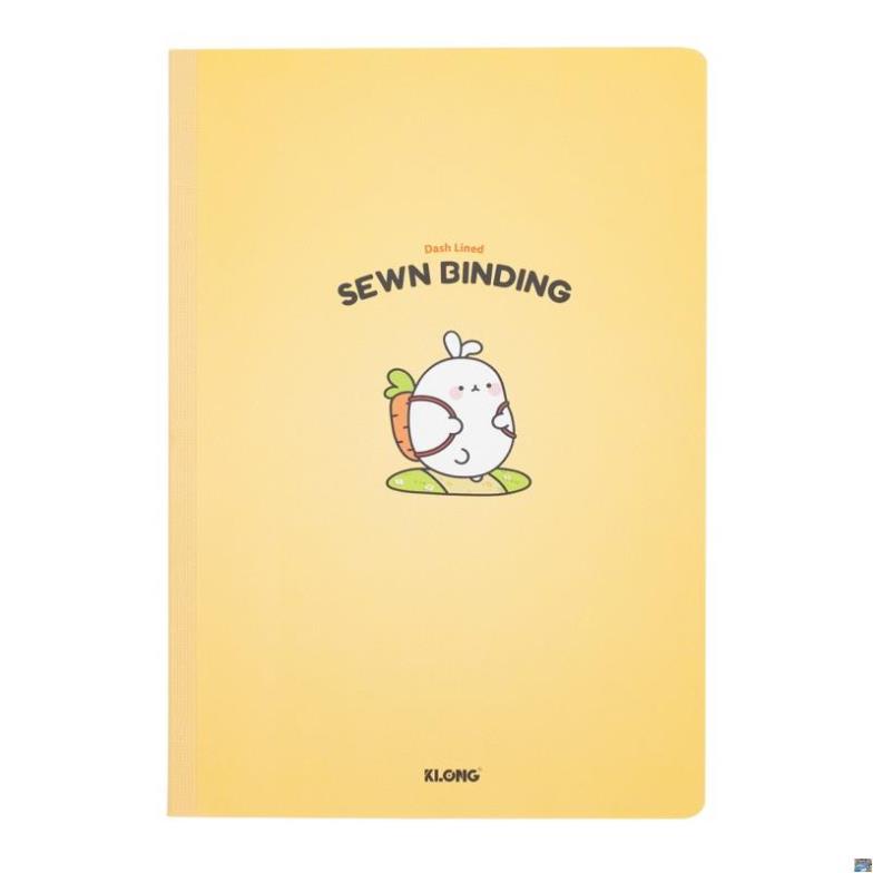 Vở kẻ ngang nét đứt may dán gáy KLONG B5 80 trang 70/76; MS: 800 .