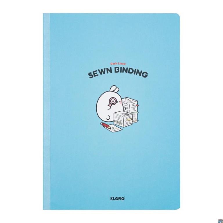 Vở kẻ ngang nét đứt may dán gáy KLONG B5 80 trang 70/76; MS: 800 .