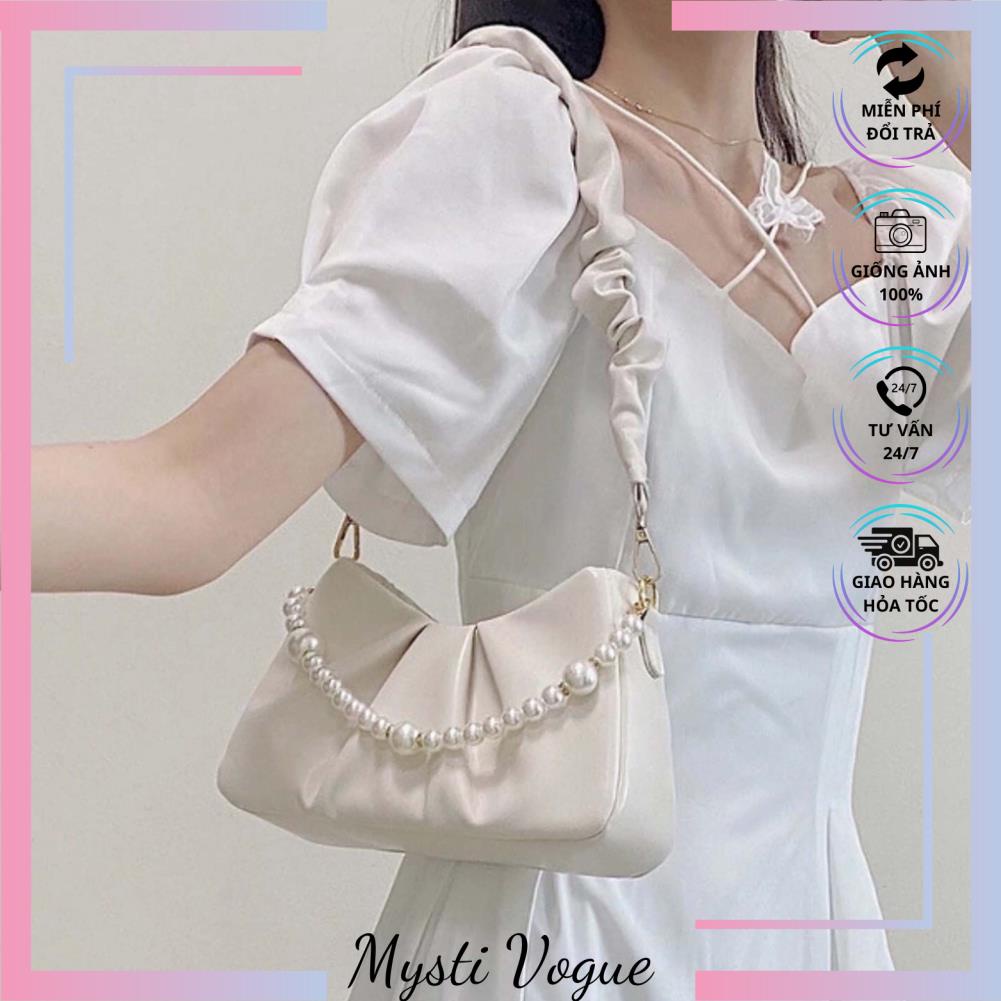 💖Mysti Vogue💖-Túi kẹp nách nữ đeo vai thời trang, chất liệu da PU cao cấp - MV22