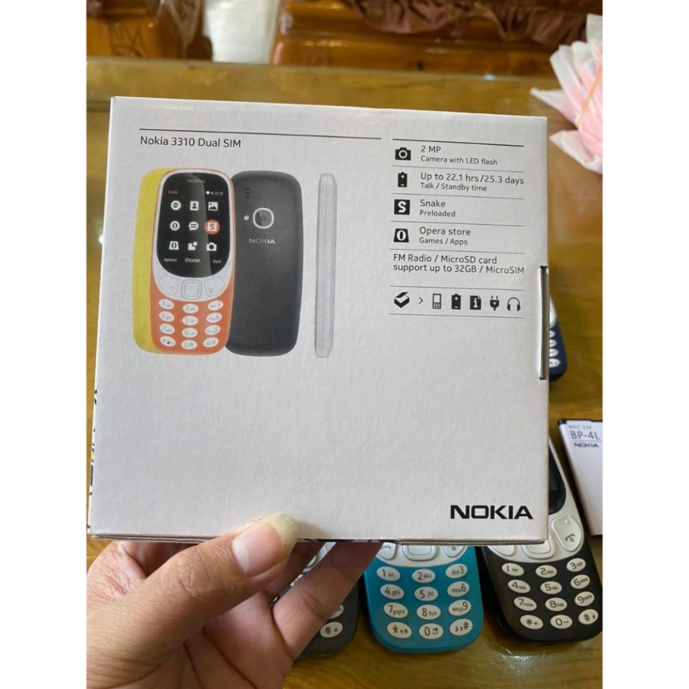 Điện thoại bàn phím Nokia 331O sóng 4G, 2 Sim Loa to Sóng khỏe Pin Trâu