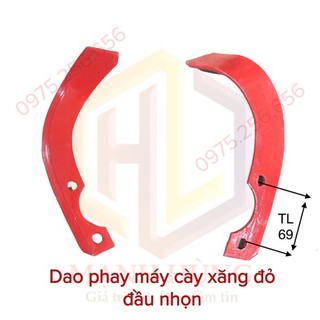 Phụ tùng hùng lỳ Dao Phay Máy Cày Đỏ Đầu Nhọn dài