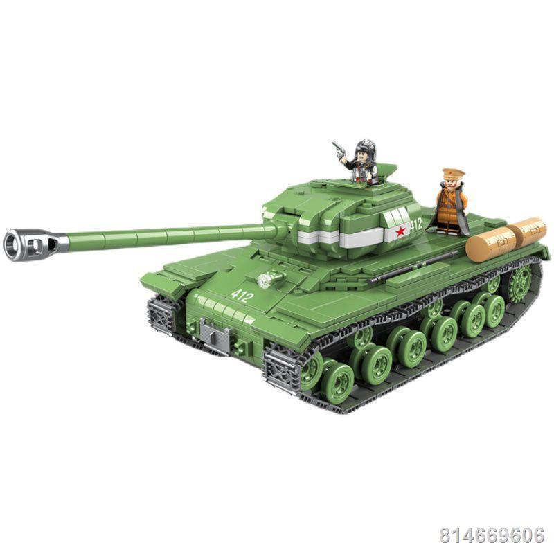 Tương thích với Lego Military Series Xe tăng hạng nặng 2M 100062 Bé trai Đồ chơi mô hình khối xây dựng lắp ráp khó khăn