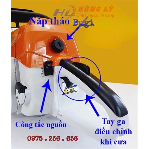Phụ tùng hùng lỳ Máy Cưa Xăng 382 STIHL  dập nổi ko lam xích