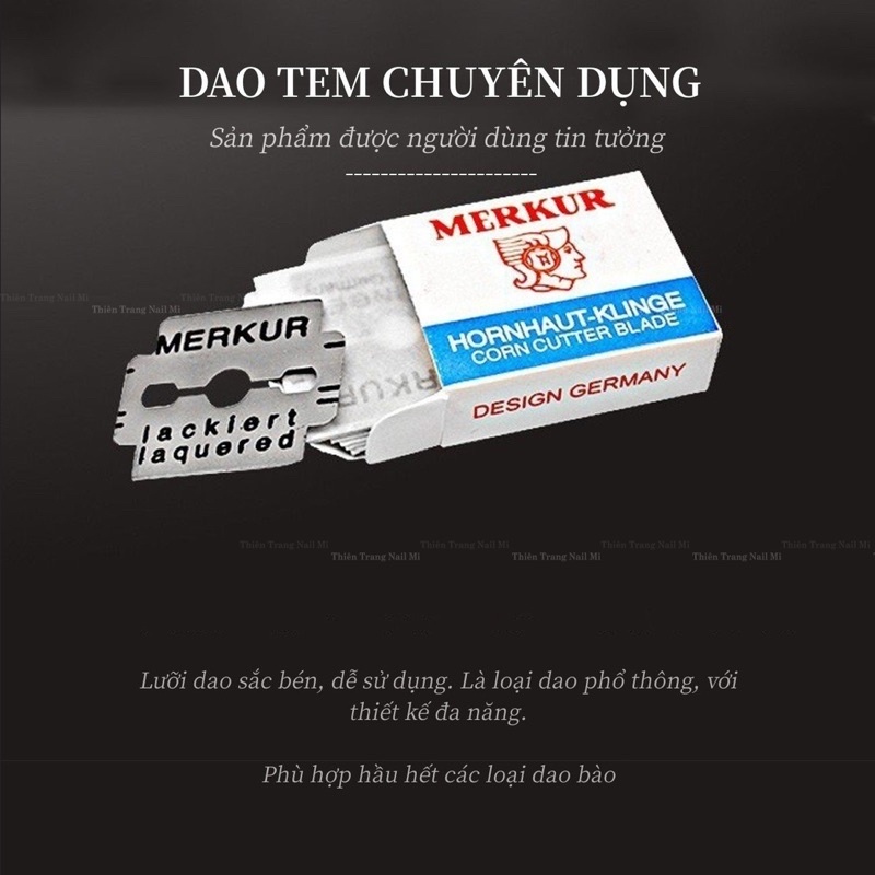 Lưỡi lam bào gót chân - hộp 100 chiếc lưỡi lam bào gót chân -dao lam chuyên dụng ngành nail