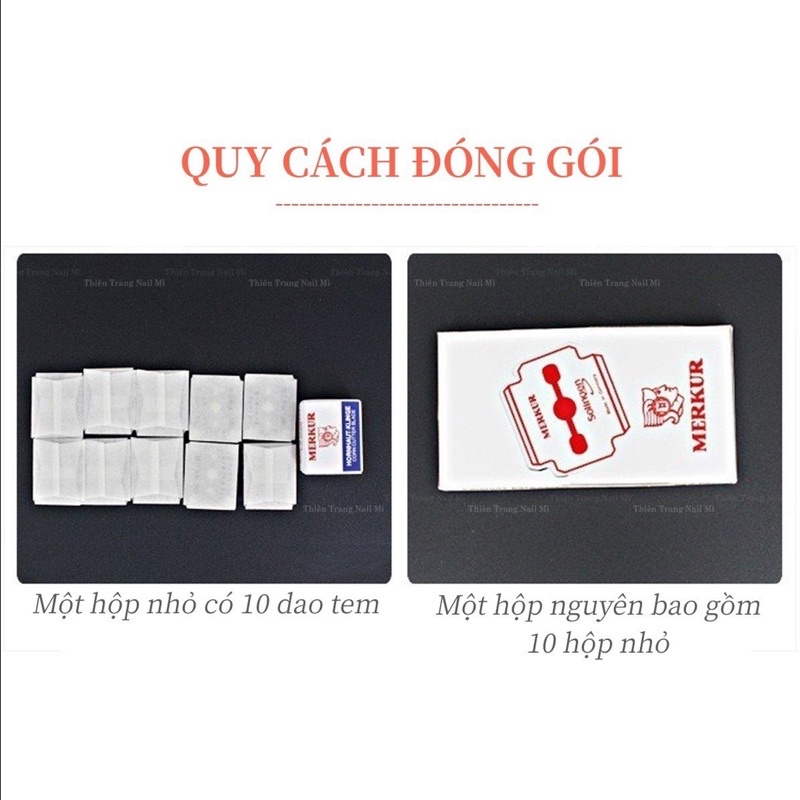 Lưỡi lam bào gót chân - hộp 100 chiếc lưỡi lam bào gót chân -dao lam chuyên dụng ngành nail
