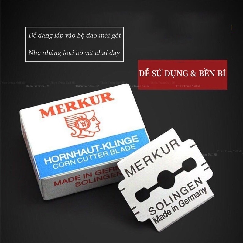 Lưỡi lam bào gót chân - hộp 100 chiếc lưỡi lam bào gót chân -dao lam chuyên dụng ngành nail