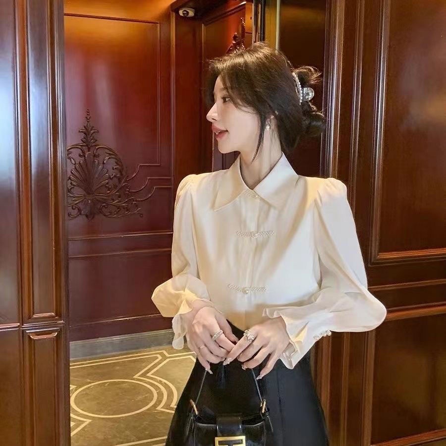 Áo Sơ Mi Nữ Dài Tay Cổ Bẻ Thời Trang Hàn