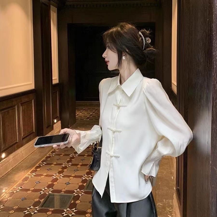 Áo Sơ Mi Nữ Dài Tay Cổ Bẻ Thời Trang Hàn