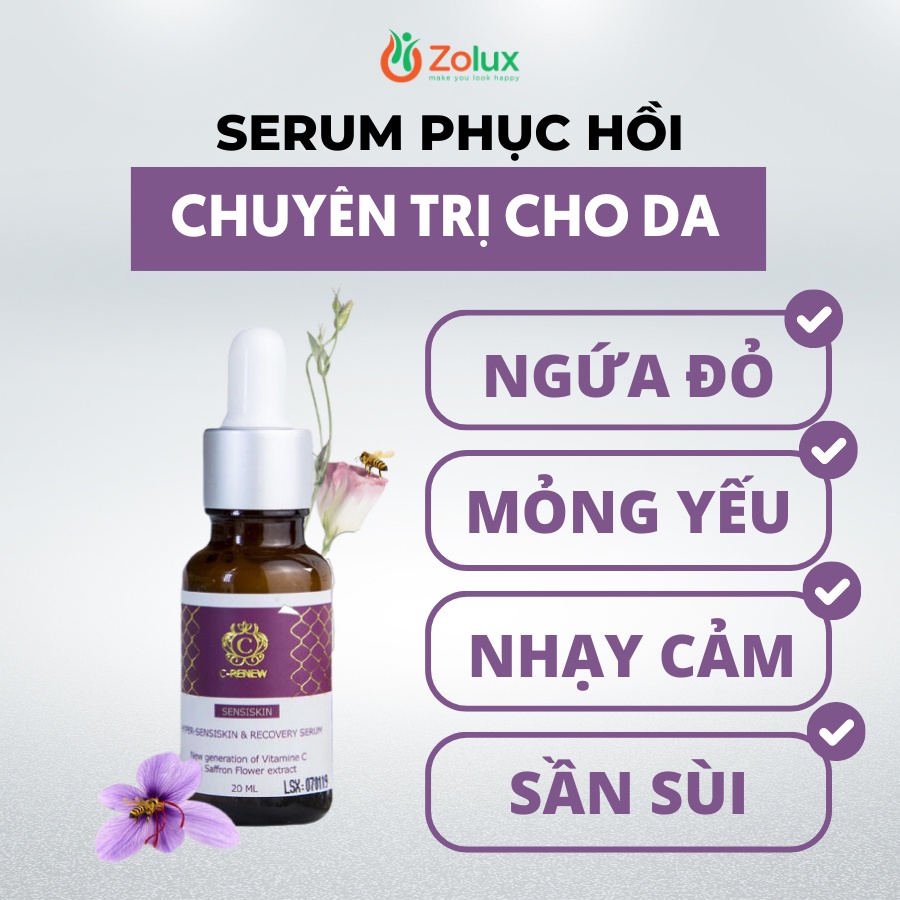 Serum Chuyên Phục Hồi Da Đang Bị Ngứa Rát Mỏng Đỏ Do Bị Kích Ứng Hoặc Đang Treatment | C-Renew