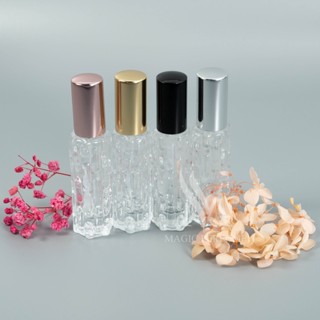 Chai lọ đựng nước hoa thủy tinh cao cấp 10ml hình lục giác có vân dạng phun sương