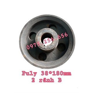 Phụ tùng hùng lỳ puly 38*180mm-2 rãnh b