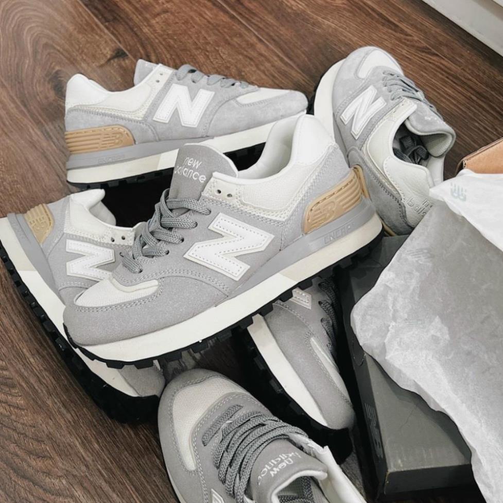 Giày new balance NB 574 xám trắng mới 2023, New balance 574 legacy ivory nb 574 mẫu mới ảnh thật tự chụp