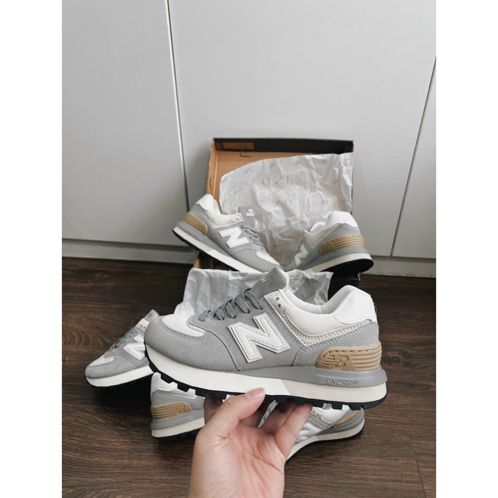 Giày new balance NB 574 xám trắng mới 2023, New balance 574 legacy ivory nb 574 mẫu mới ảnh thật tự chụp