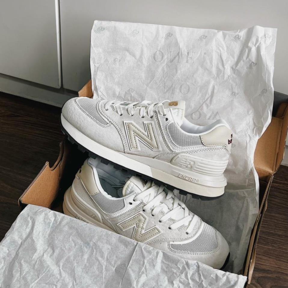 Giày new balance NB 574 xám trắng mới 2023, New balance 574 legacy ivory nb 574 mẫu mới ảnh thật tự chụp