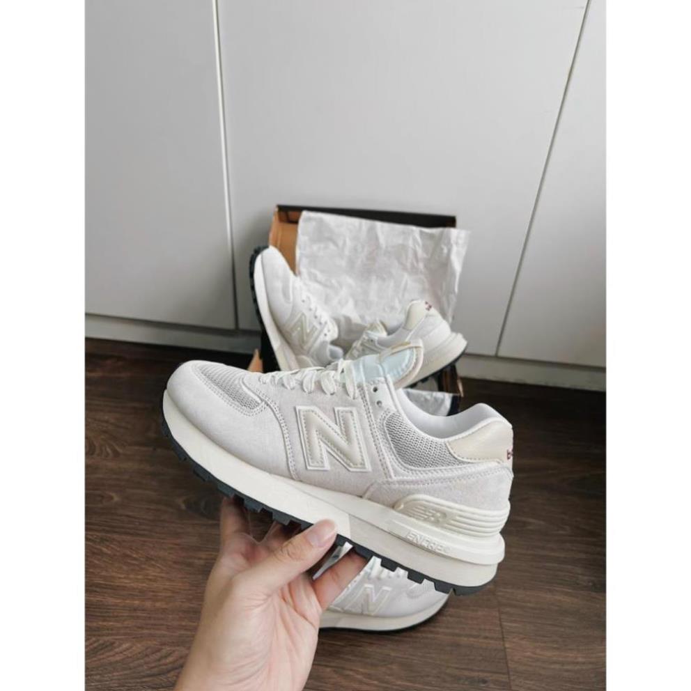 Giày new balance NB 574 xám trắng mới 2023, New balance 574 legacy ivory nb 574 mẫu mới ảnh thật tự chụp