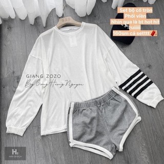 𝗩𝗶𝗱𝗲𝗼 𝗔̉𝗻𝗵 𝗧𝗵𝗮̣̂𝘁 ✔  Set sơmi Nơ Lụa Tay Bồng Mix phần chân váy Xẻ