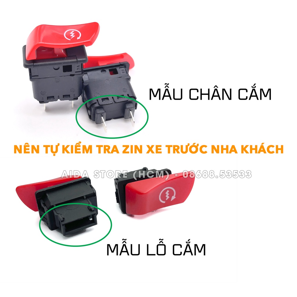 Công tắc đề, nút đề dành cho xe máy Honda, thay thế hoặc dùng làm nút passing cho mạch