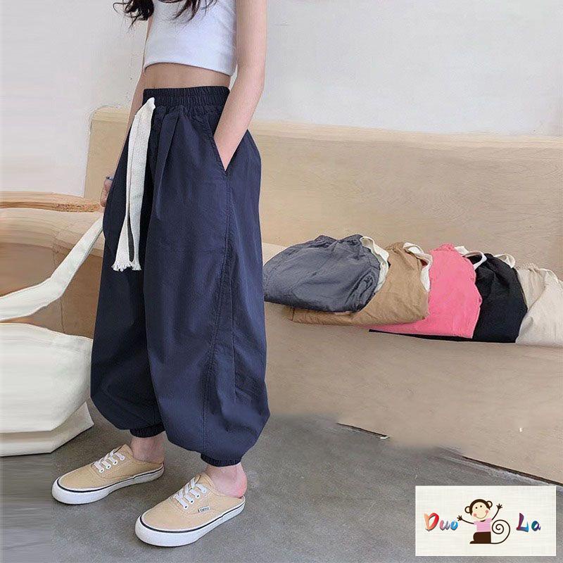 Doula Quần Dài Dáng Rộng Phong Cách Hàn Quốc Thời Trang Mùa Hè 2023 Dành Cho Bé Gái