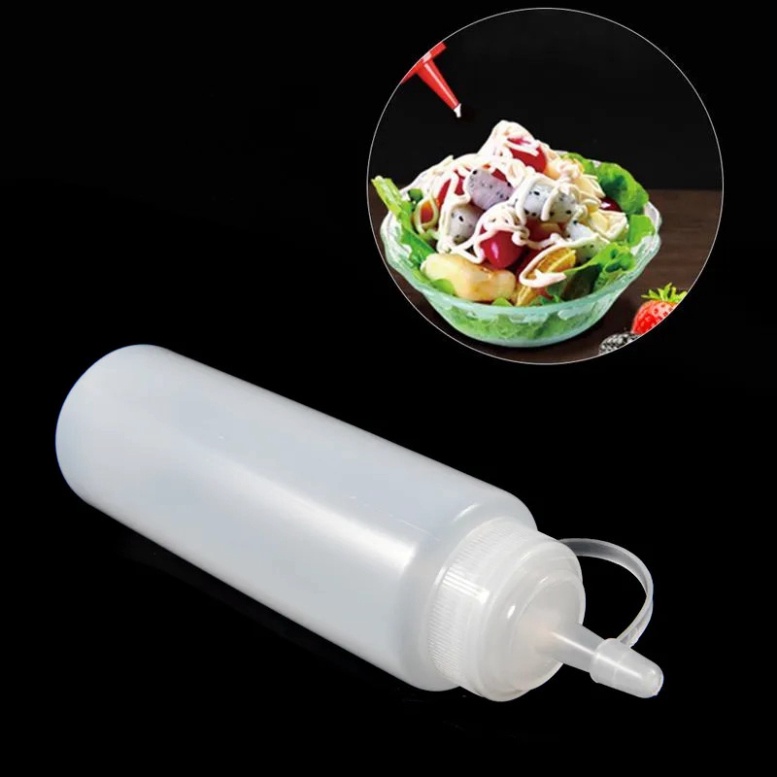 Đủ Màu Chai Nhựa Bóp Đựng Tương Ớt, nước dùng sốt Gia Vị, máy tập giảm mỡ nhà ăn Plastic Bottle Of Tomato Sauce