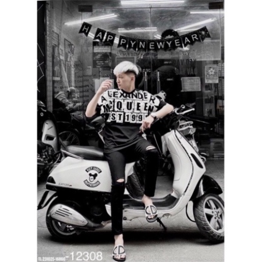 Áo Phông Nam Mcq Hình In Cao Cấp - Áo Phông Đôi Nam Nữ Hot#2023