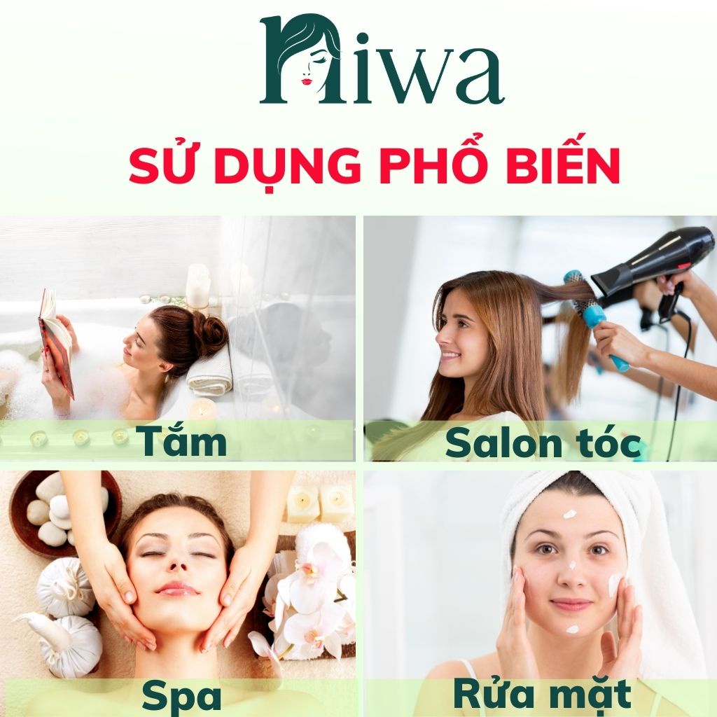 Nón ủ tóc nilong, mũ trùm tóc khi tắm  dùng trong salon tóc, barber shop, che kín đầu, không thấm nước Niwa Store