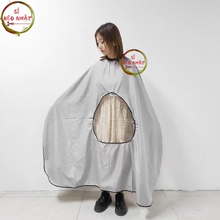Áo choàng cắt tóc có ô trống trong suốt