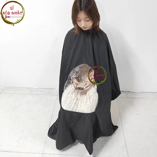 Áo choàng cắt tóc có ô trống trong suốt