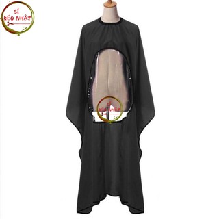 Áo choàng cắt tóc có ô trống trong suốt