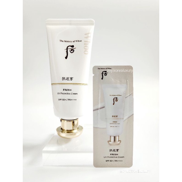 Gói kem chống nắng dạng kem tươi Whoo Fresh Sun Cream SPF50+/PA++++