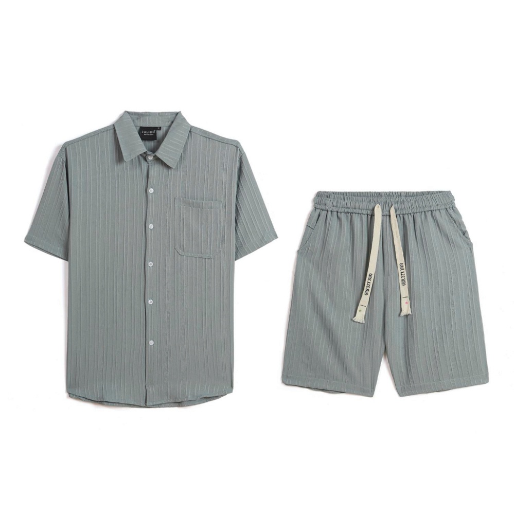 Bộ quần áo nam JULIDO chất đũi gân mềm mịn mát - Hàng mới về