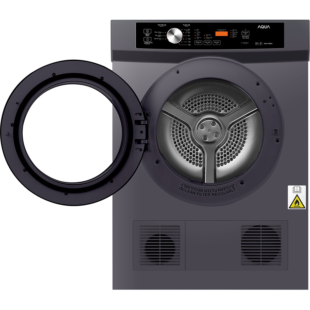 Máy sấy quần áo Aqua 8 kg AQH-V800H.SS