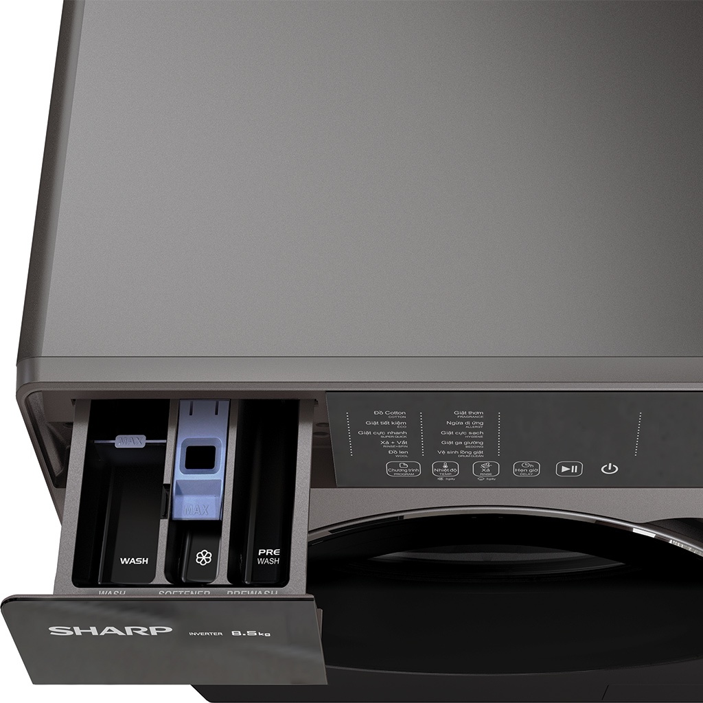 Máy giặt Sharp Inverter 8.5 kg ES-FK852SV-G