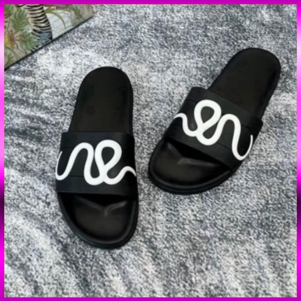 Dép  quai ngang nam nữ hình Rắn cao cấp Moiii Md