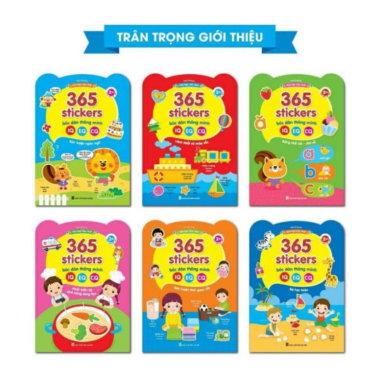 Sách - Bóc dán thông minh vừa học vừa chơi phát triển sáng tạo song ngữ Việt Anh (Bộ 6 cuốn)