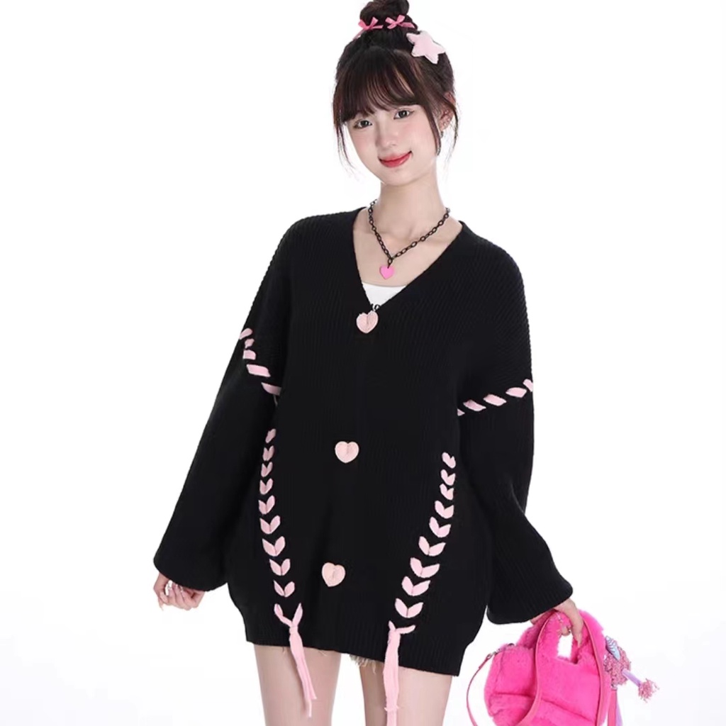 Áo Khoác Len cardigan Cột Dây Phong Cách Mới 2023