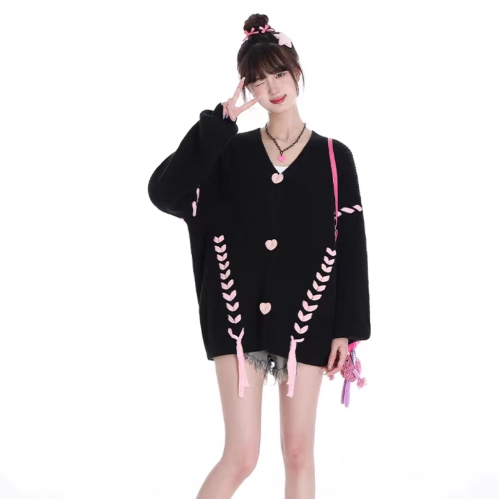 Áo Khoác Len cardigan Cột Dây Phong Cách Mới 2023