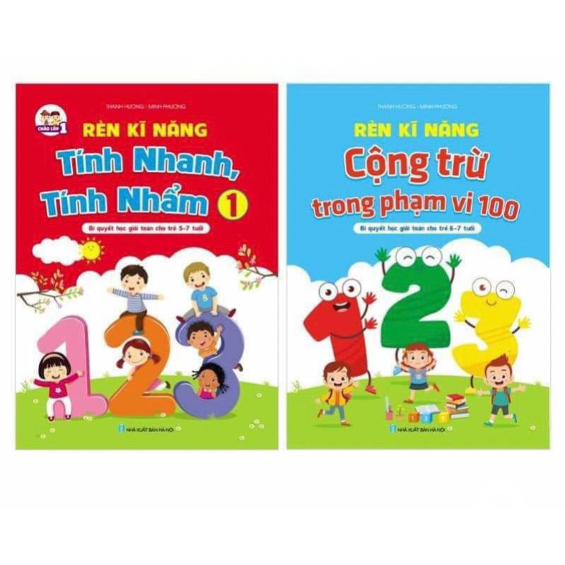 Sách - Combo 2 Cuốn Rèn Kỹ Năng - Tính Nhanh Tính Nhẩm Và Cộng Trừ Trong Phạm Vi 100