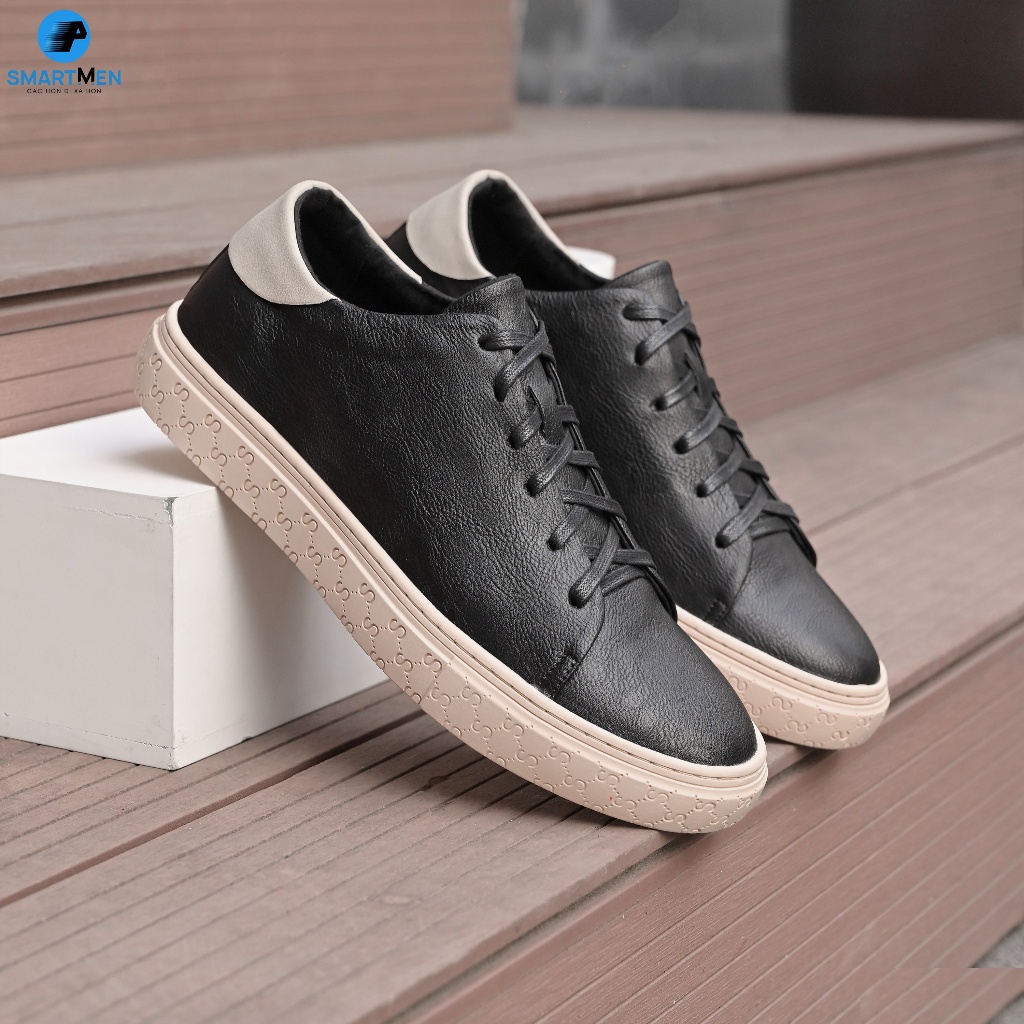 Giày thể thao Tăng chiều cao Smart Men HCM STAR-04 Đen