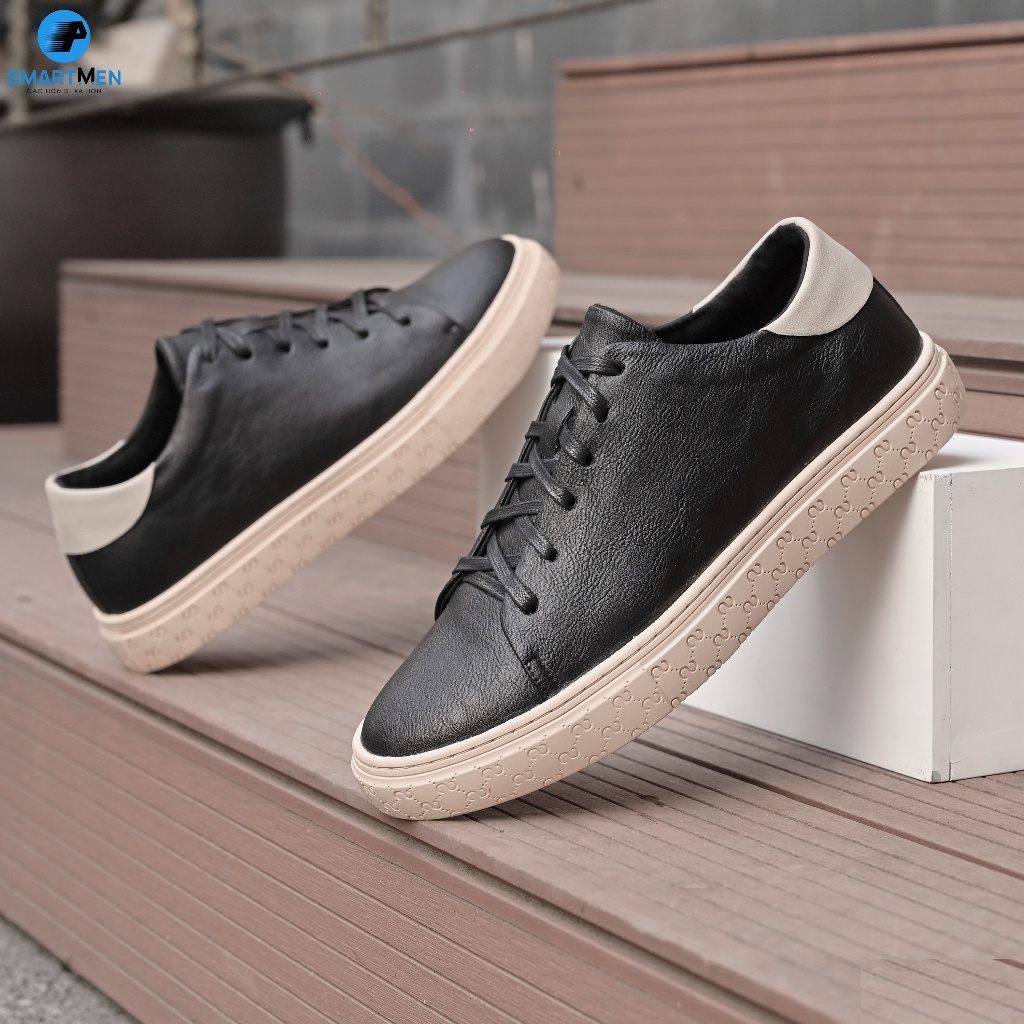 Giày thể thao Tăng chiều cao Smart Men HCM STAR-04 Đen