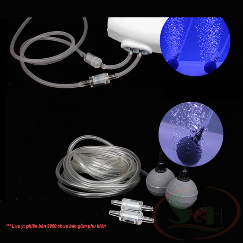 Máy sục khí sủi oxy tích điện Kaokui 9950 9970 AC DC Air Pump siêu êm cho bể cá cảnh tôm tép