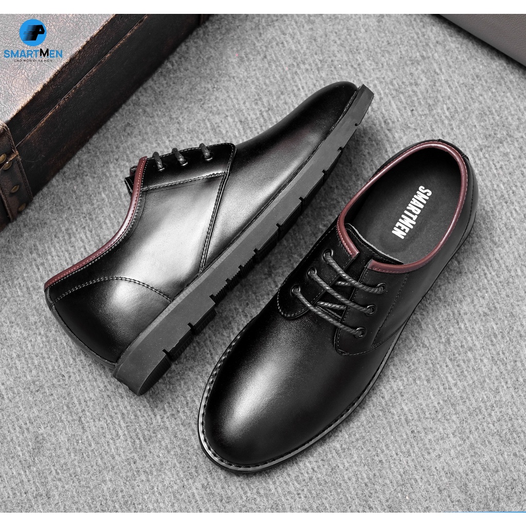 Giày da bò nguyên miếng Smart Men HCM GD105