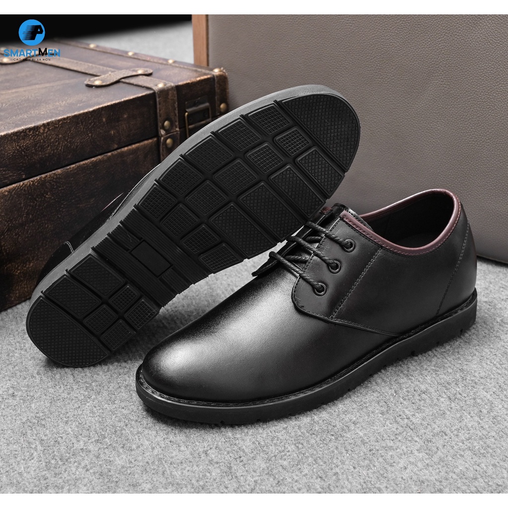 Giày da bò nguyên miếng Smart Men HCM GD105