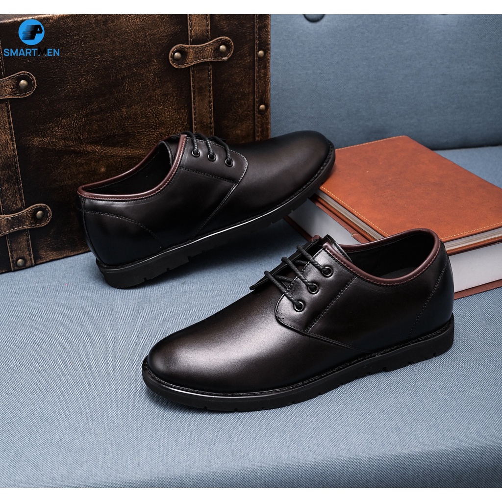 Giày da bò nguyên miếng Smart Men HCM GD105
