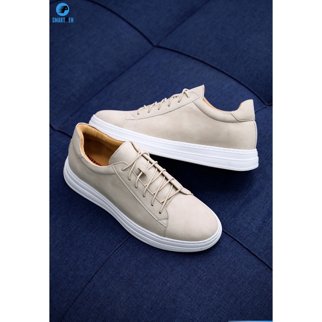 Giày thể thao Da bò tăng chiều cao Smart Men HCM GD20-T