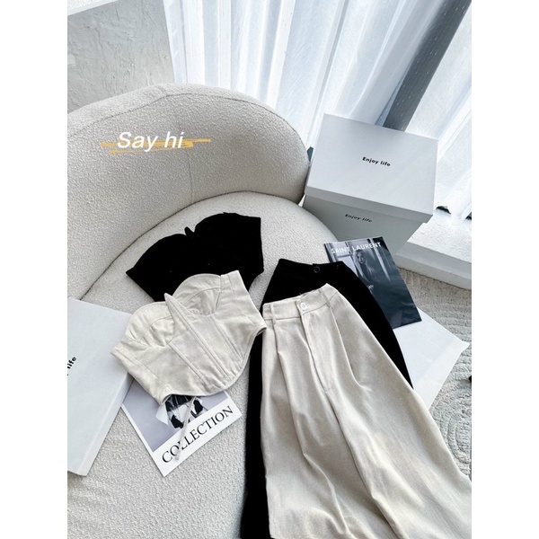 SET ỐNG CORSET PHỐI QUẦN SUÔNG