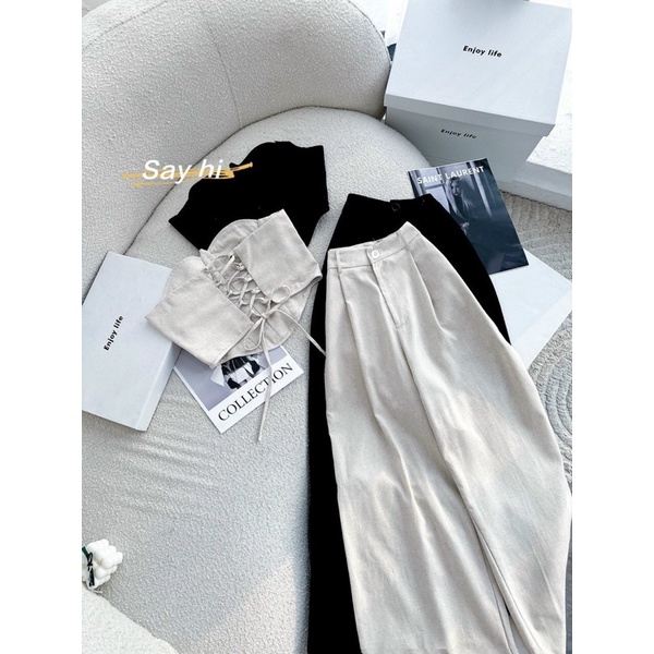 SET ỐNG CORSET PHỐI QUẦN SUÔNG