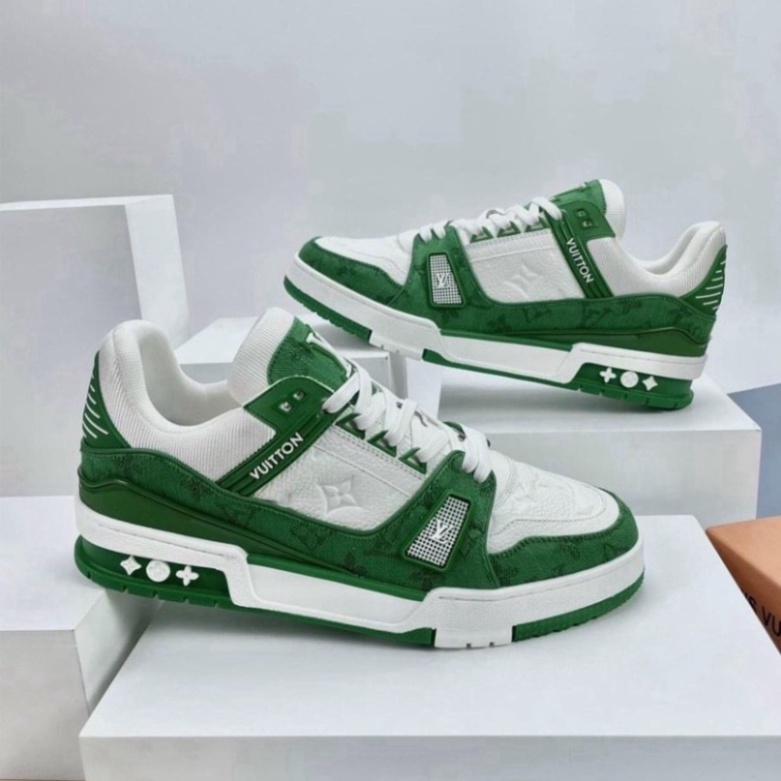 Giày LV Trainer, Louis Vuitton Trainer Black White, Giày LV Louis Vuitton HÀNG CAO CẤP