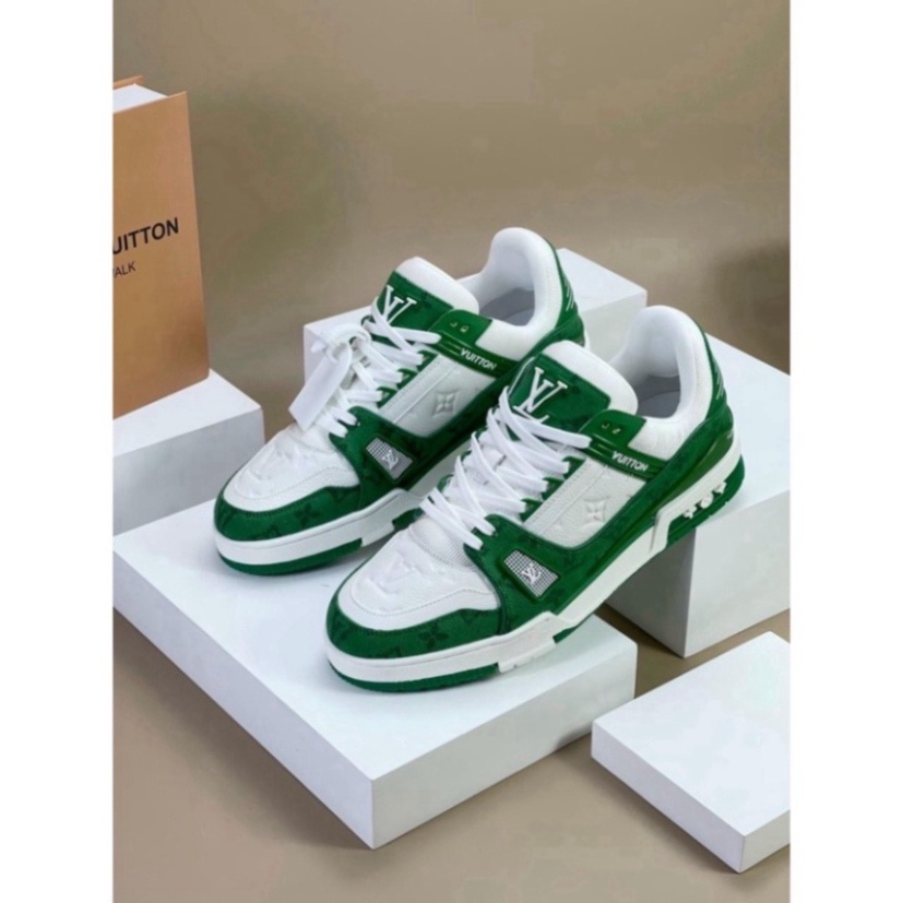 Giày LV Trainer, Louis Vuitton Trainer Black White, Giày LV Louis Vuitton HÀNG CAO CẤP
